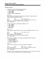 TEST BANK For Basic Geriatric Nursing 8th Edition3