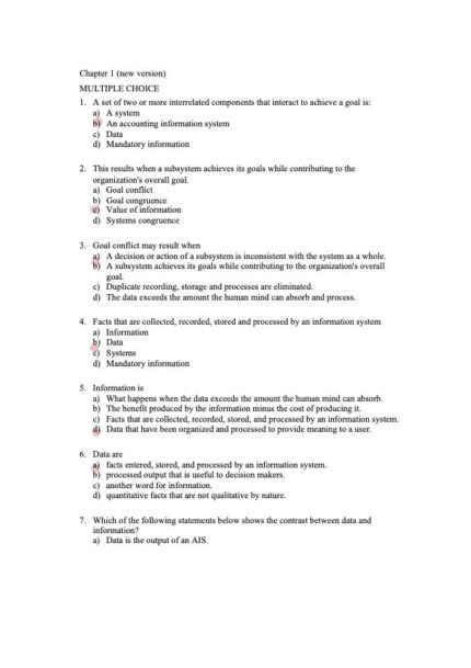 Test Bank For Accounting Information Systems 14th Edition