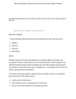 Test Bank For Bates Nursing Guide to Physical Examination and History Taking 3rd Edition