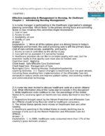 Test Bank For Effective Leadership and Management in Nursing