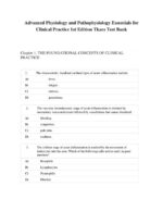 Test Bank For Advanced Physiology and Pathophysiology Essentials for Clinical Practice 1st Edition