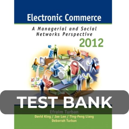 Test Bank For Electronic Commerce 2012 7th Edition Turban 