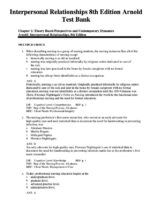 Test Bank For Interpersonal Relationships Professional Communication Skills for Nurses