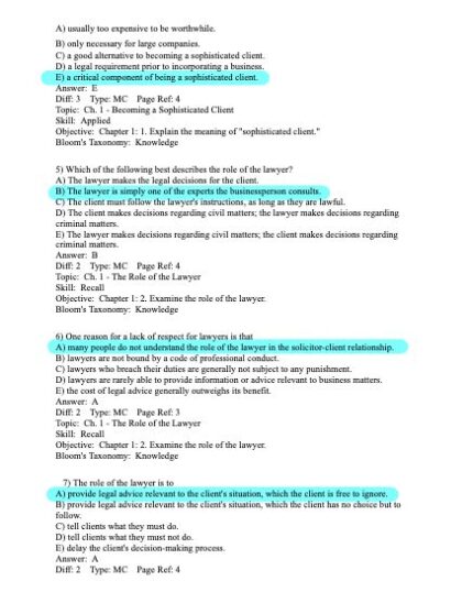 Test Bank For Revel for Business Law in Canada 12th Edition