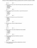 Test Bank For Bontrager_s Textbook of Radiographic Positioning and Related Anatomy 10th Edition2
