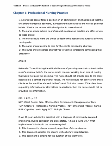 Test Bank For Brunner & Suddarth_s Textbook of Medical-Surgical Nursing 15th Edition1
