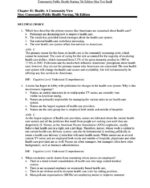 Test Bank For Community Public Health Nursing Promoting the Health of Populations 7th Edition