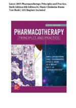 Test Bank For Pharmacotherapy Principles and Practice 6th Edition