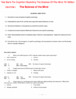 Test Bank For Cognition Exploring The Science Of The Mind 7th Edition1