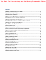 Test Bank For Pharmacology and the Nursing Process 8th Edition1