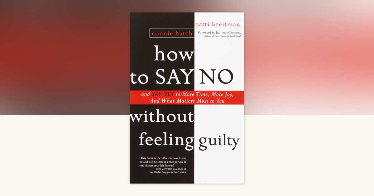 Saying No Book Image