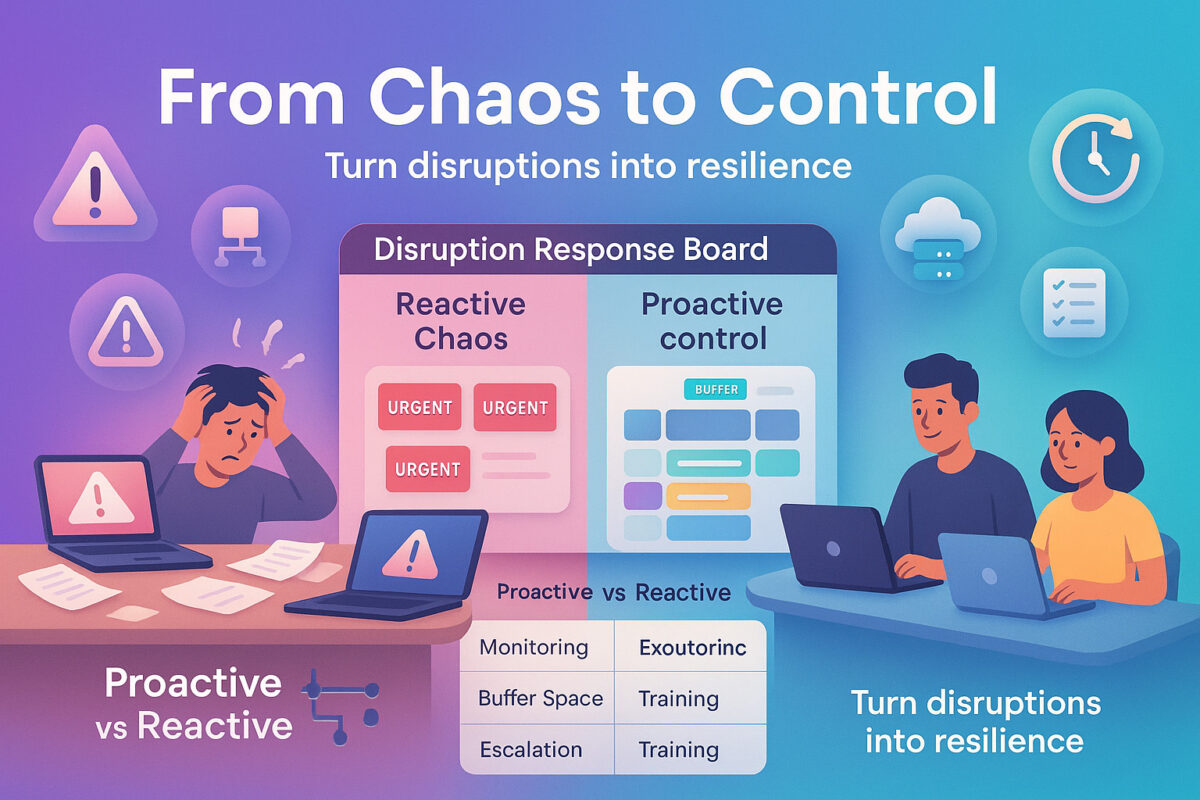 How to Handle Unplanned Disruptions at Work