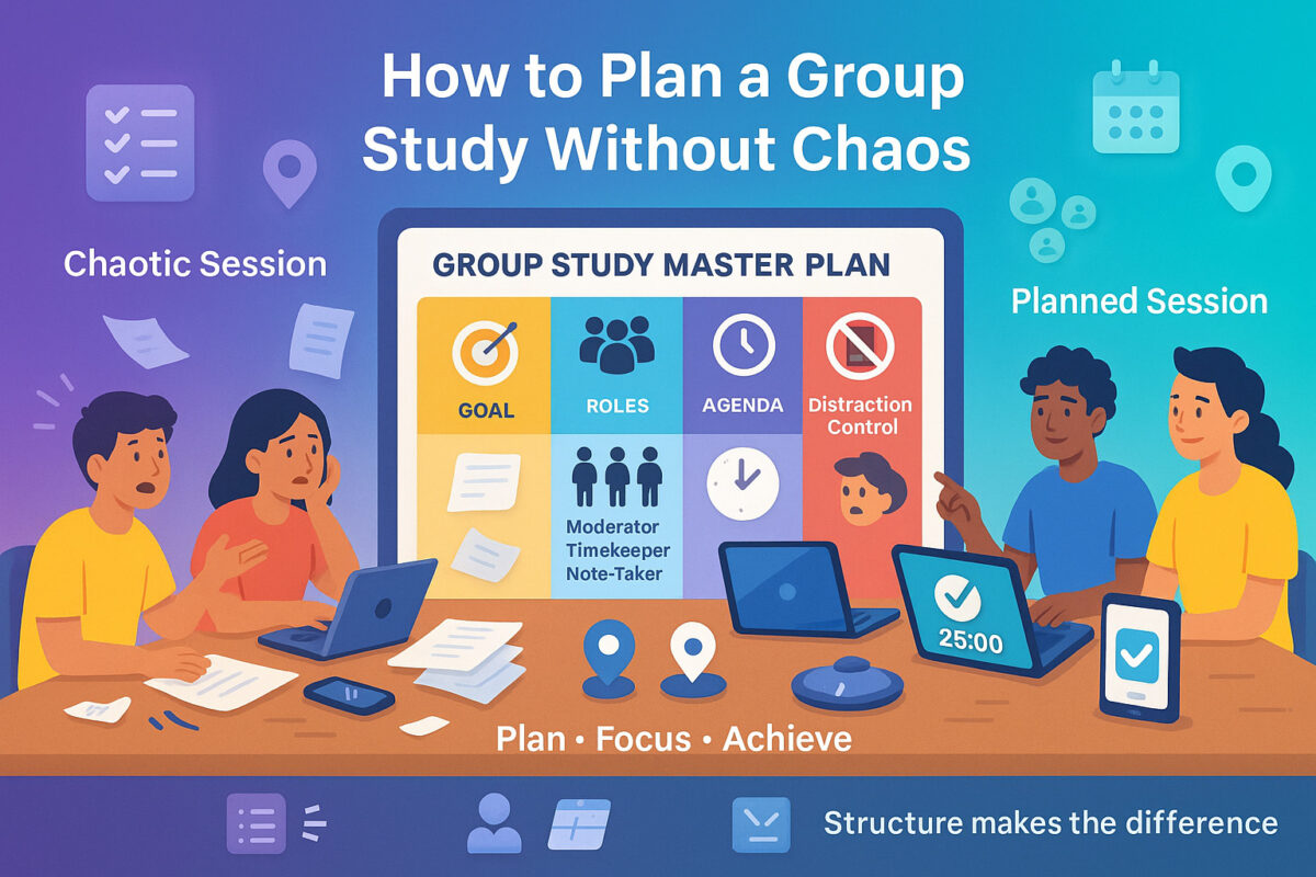 How to Plan a Group Study Session Without Chaos