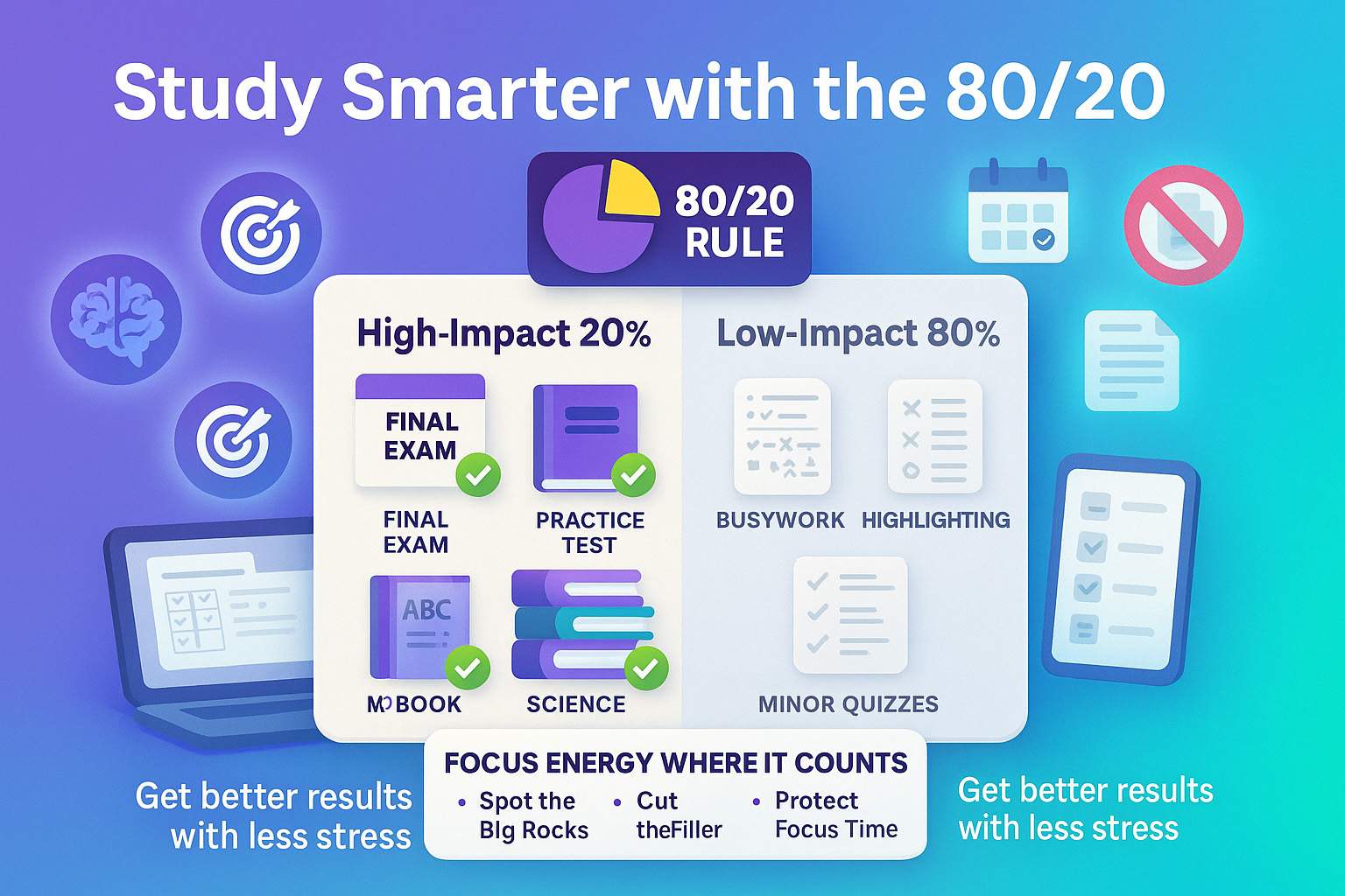 Study Smarter with the 80/20 Rule in School