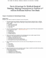 Test Bank For Medical Surgical Nursing 2nd Edition1