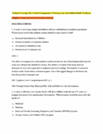 Test Bank For Pediatric Nursing The Critical Components of Nursing Care 2nd Edition1