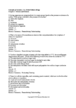 Test Bank For Concepts of Genetics 12th Global Edition 2