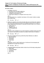 Test Bank For Contemporary Nursing Issues, Trends, and Management 8th Edition1