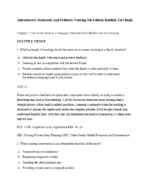 Test Bank For Introductory Maternity and Pediatric Nursing 4th Edition Hatfield 1