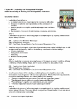Test Bank For Leadership & Nursing Care Management 7th Edition1