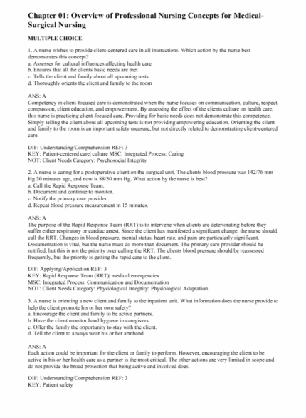 Test Bank For Medical Surgical Nursing Concepts for Interprofessional Collaborative Care 9th edition1