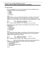Test Bank For Foundations of Mental Health Care 8th Edition 2