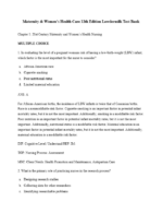 Test Bank For Maternity & Women’s Health Care 12th Edition Lowdermilk 1